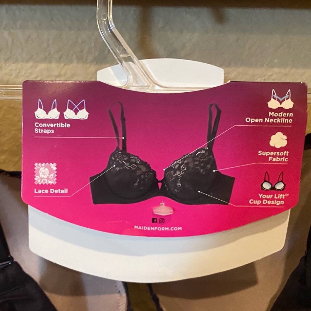 SALE NWT Comfort Devotion Maidenform Your Lift Bra in Black - Picture 5 of 9